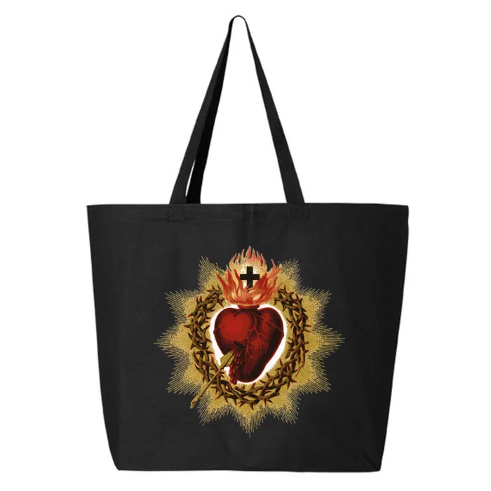 The Sacred Heart Of Jesus Catholic Icon 25L Jumbo Tote