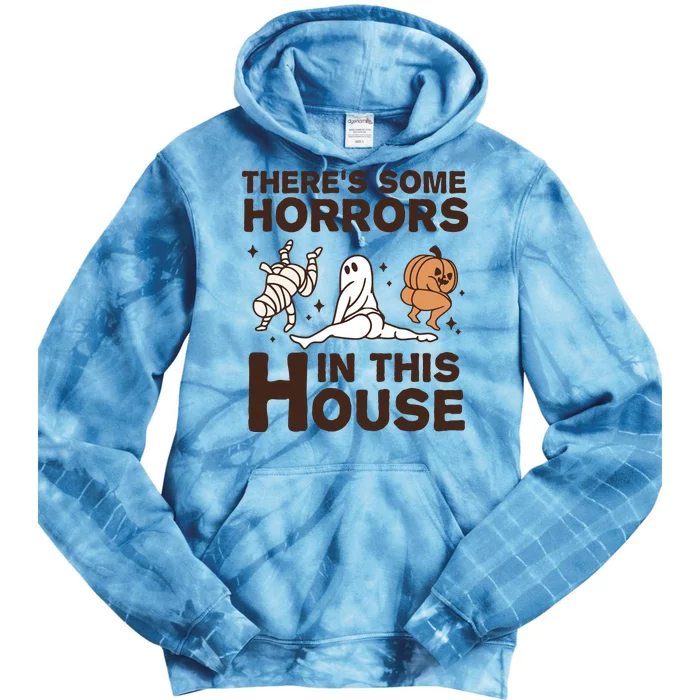 Theres Some Horrors In The House Funny Halloween Twerk Tie Dye Hoodie