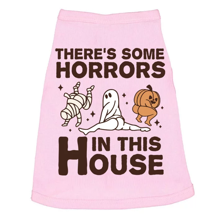 Theres Some Horrors In The House Funny Halloween Twerk Doggie Tank