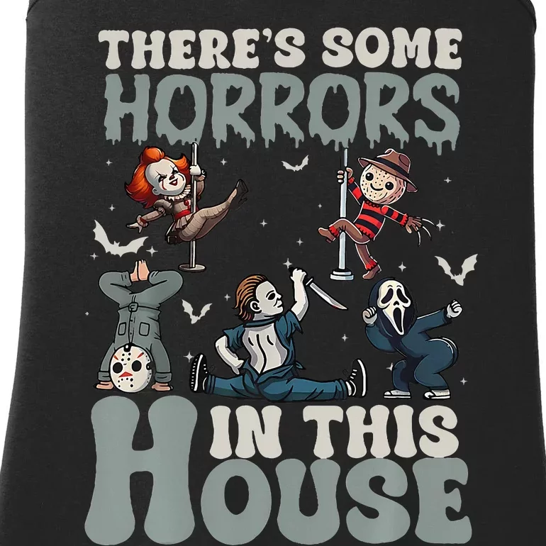 ThereS Some Horrors In This House Halloween Funny Ladies Essential Tank