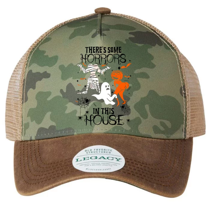 Theres Some Horrors In This House Halloween Gifts Legacy Tie Dye Trucker Hat