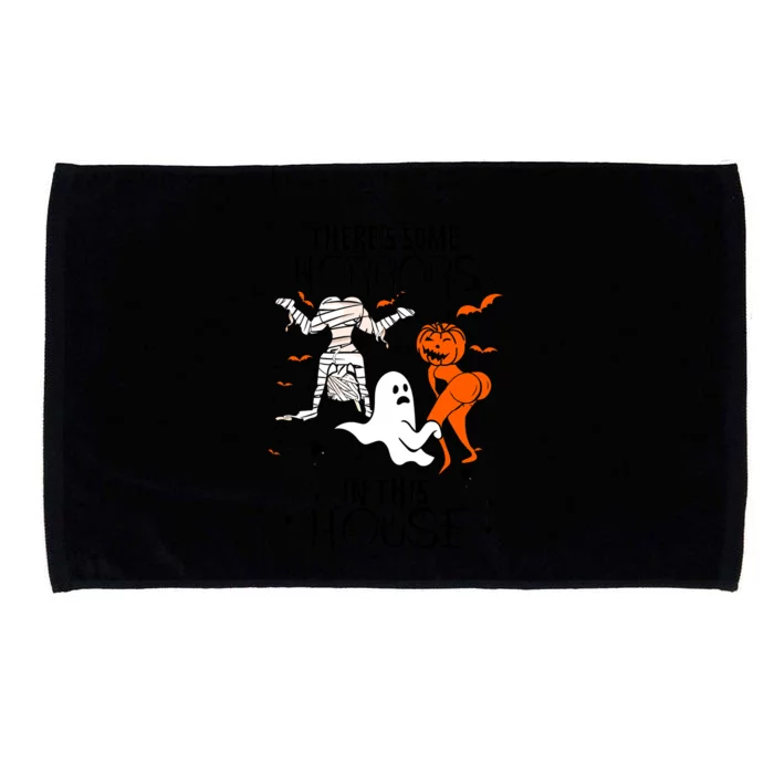 Theres Some Horrors In This House Halloween Gifts Microfiber Hand Towel