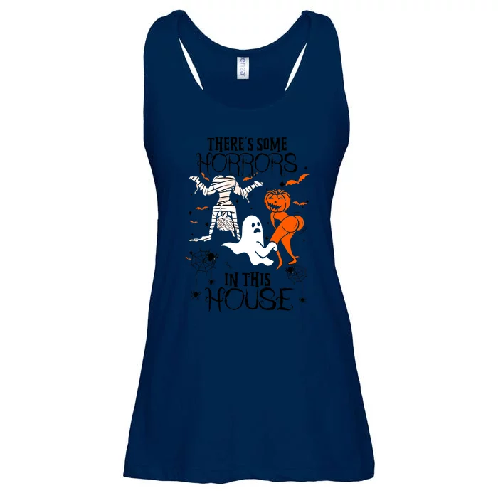 Theres Some Horrors In This House Halloween Gifts Ladies Essential Flowy Tank