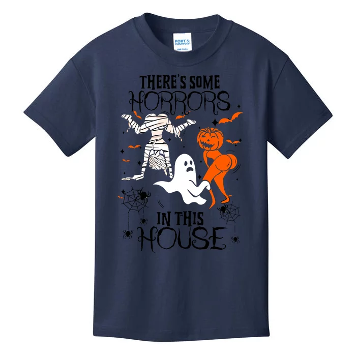 Theres Some Horrors In This House Halloween Gifts Kids T-Shirt