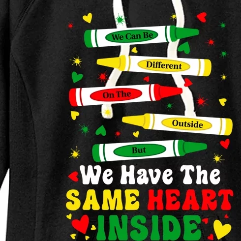 The Same Heart Inside Black Lives Matter History Month Pride Gift Women's Fleece Hoodie