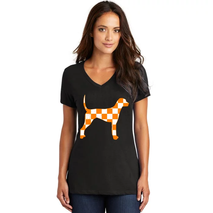 Tennessee Smokey Hound Dog Women's V-Neck T-Shirt