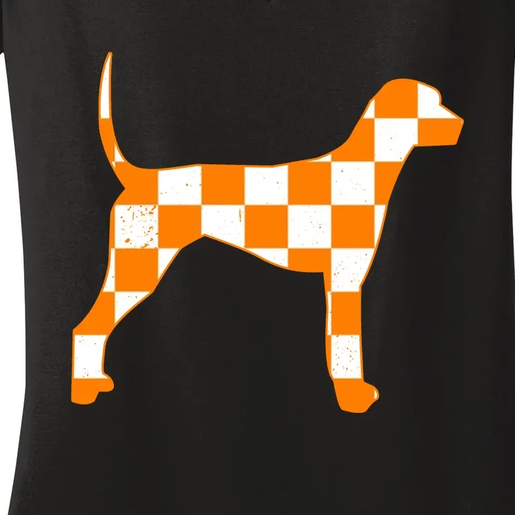 Tennessee Smokey Hound Dog Women's V-Neck T-Shirt