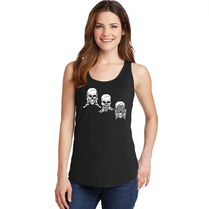 Three Skulls Head Ladies Essential Tank