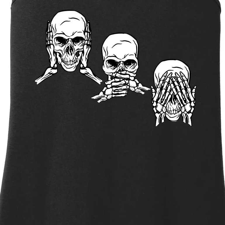 Three Skulls Head Ladies Essential Tank