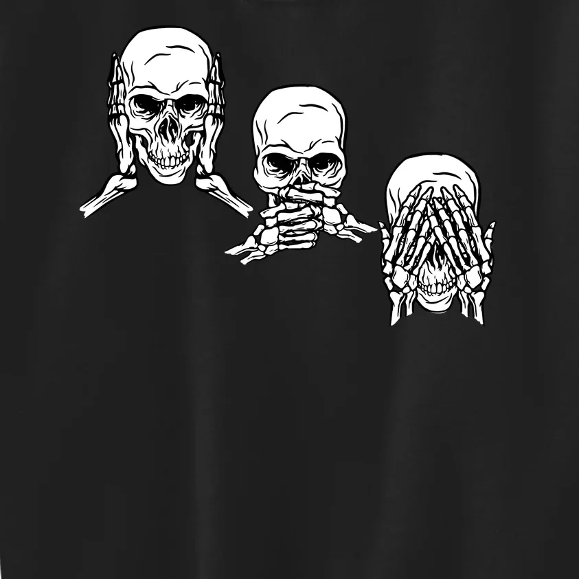 Three Skulls Head Kids Sweatshirt