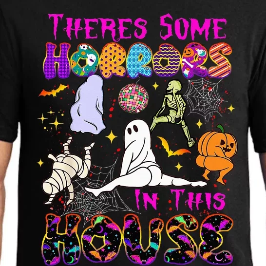 Theres Some Horrors In This House Ghost Pumpkin Halloween Pajama Set