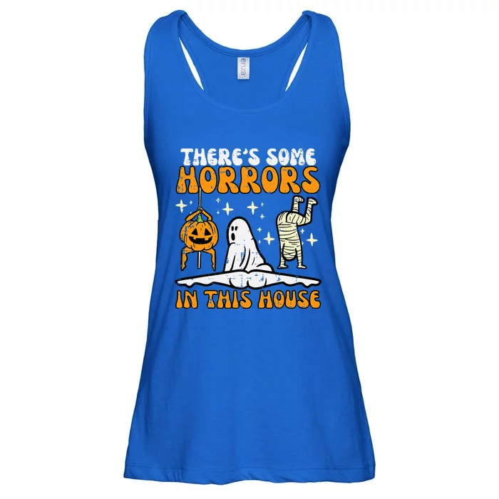 Theres Some Horrors In This House Funny Halloween Ladies Essential Flowy Tank