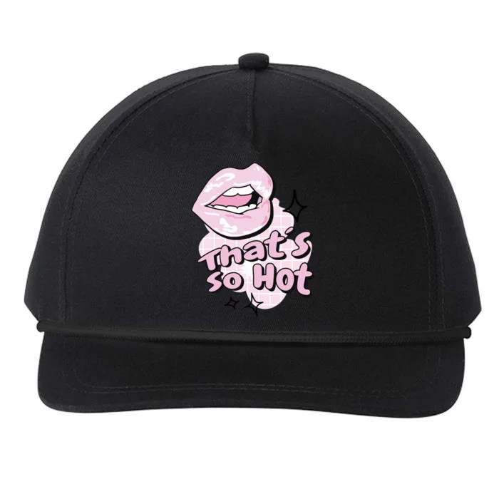 That's So Hot Lips Snapback Five-Panel Rope Hat