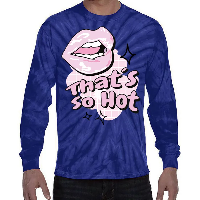 That's So Hot Lips Tie-Dye Long Sleeve Shirt