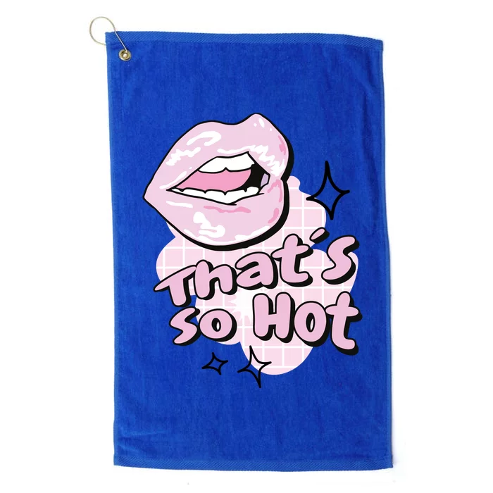 That's So Hot Lips Platinum Collection Golf Towel