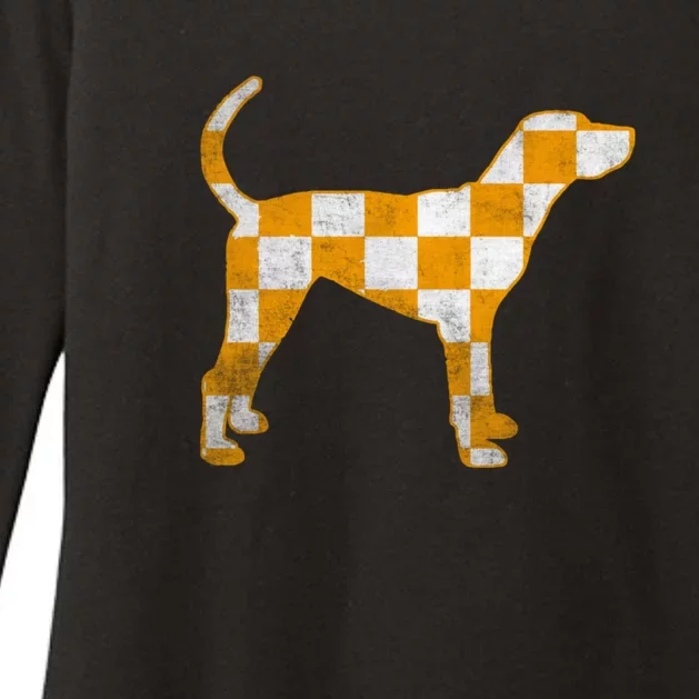 Tennessee Smokey Hound Dog TN Womens CVC Long Sleeve Shirt