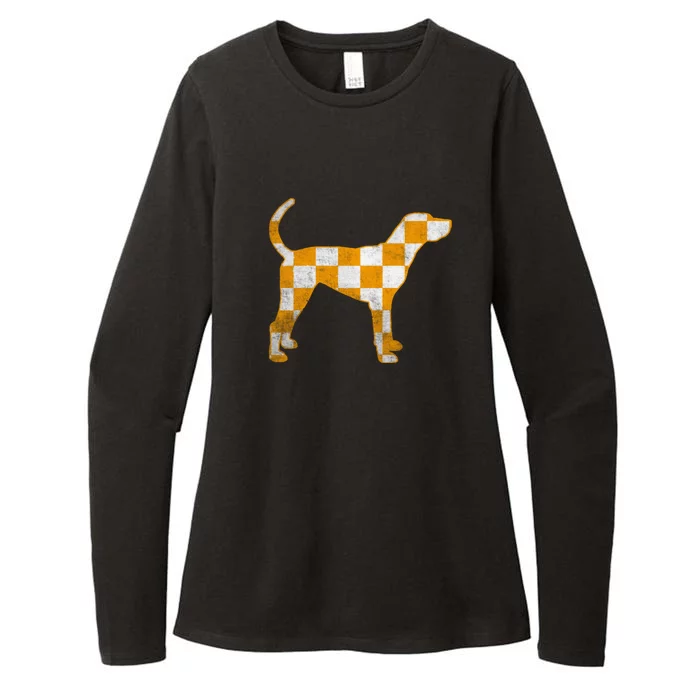 Tennessee Smokey Hound Dog TN Womens CVC Long Sleeve Shirt