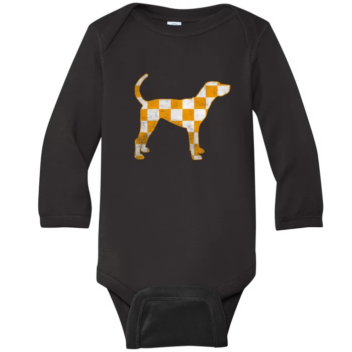 Tennessee Smokey Hound Dog TN Baby Long Sleeve Bodysuit