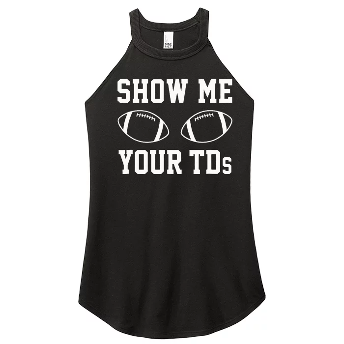 Touchdown Showdown Hilarious Fantasy Football Women’s Perfect Tri Rocker Tank