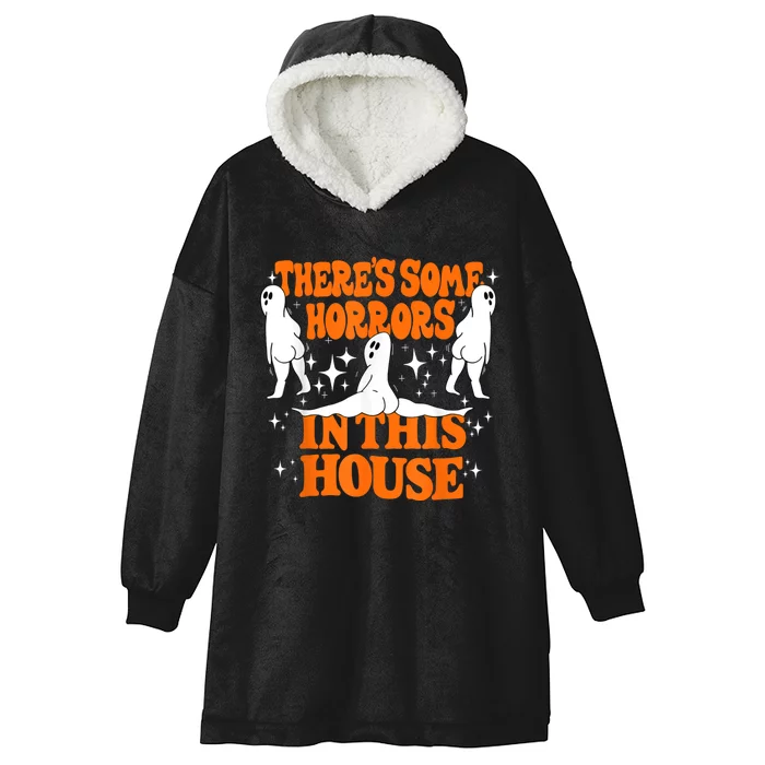 Theres Some Horrors In This House Spooky Season Halloween Hooded Wearable Blanket