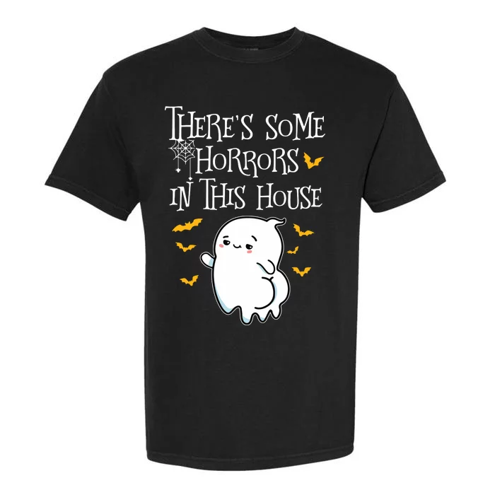 Theres Some Horrors In This House Booty Ghost Garment-Dyed Heavyweight T-Shirt