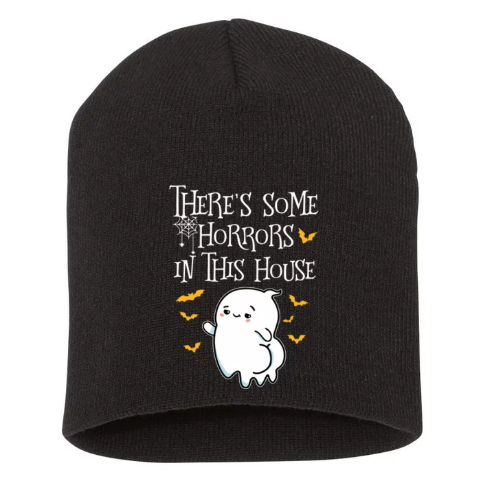 Theres Some Horrors In This House Booty Ghost Short Acrylic Beanie