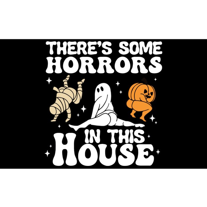 Theres Some Horrors In This House Ghost Pumpkin Halloween Bumper Sticker