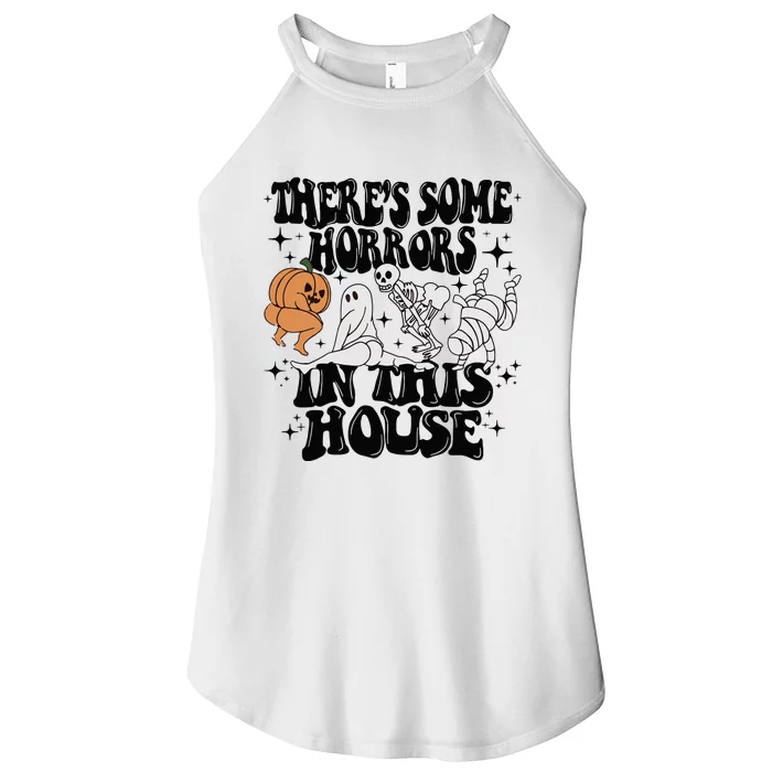 Theres Some Horrors In This House Women’s Perfect Tri Rocker Tank