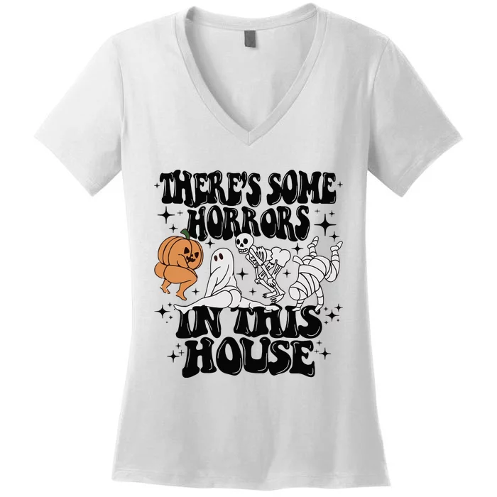 Theres Some Horrors In This House Women's V-Neck T-Shirt