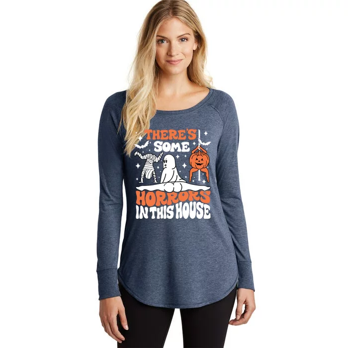 Theres Some Horrors In This House Women's Perfect Tri Tunic Long Sleeve Shirt