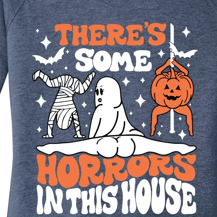 Theres Some Horrors In This House Women's Perfect Tri Tunic Long Sleeve Shirt