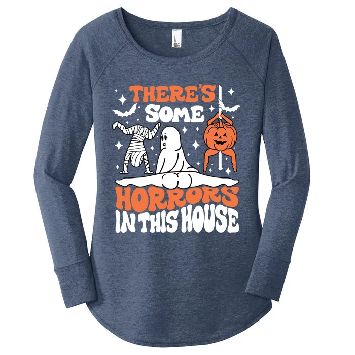 Theres Some Horrors In This House Women's Perfect Tri Tunic Long Sleeve Shirt