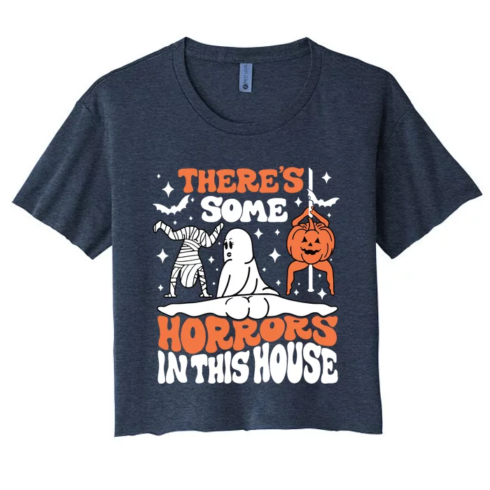 Theres Some Horrors In This House Women's Crop Top Tee