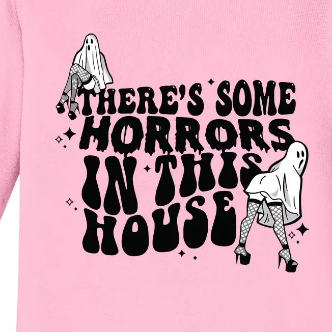 Theres Some Horrors In This House Baby Long Sleeve Bodysuit