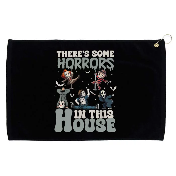 Theres Some Horrors In This House Funny Horror Characters Grommeted Golf Towel