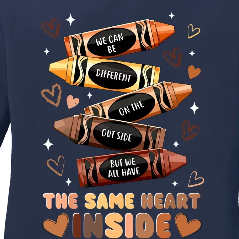 The Same Heart Inside Ladies Long Sleeve Shirt