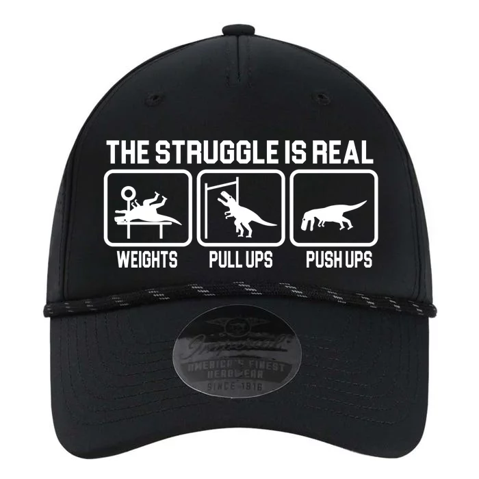 The Struggle Is Real Funny TRex Performance The Dyno Cap