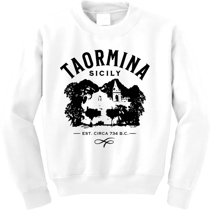 Taormina Sicily Italy Souvenir Kids Sweatshirt