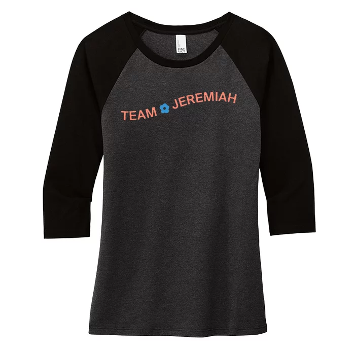 The Summer I Turned Pretty Team Jeremiah Wavy Women's Tri-Blend 3/4-Sleeve Raglan Shirt