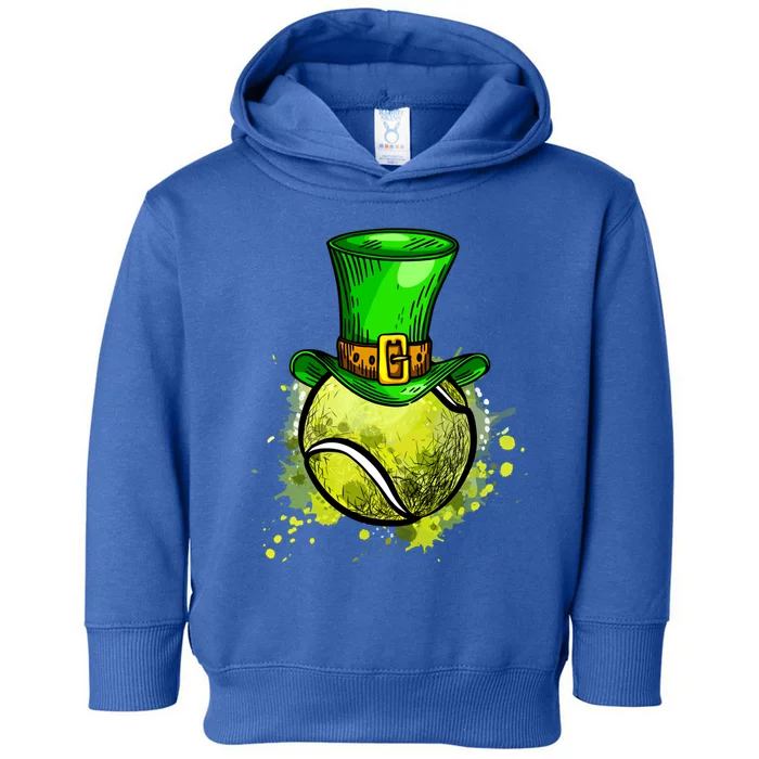 Tennis Sport Irish Shamrock Funny St Patricks Day Gift Toddler Hoodie