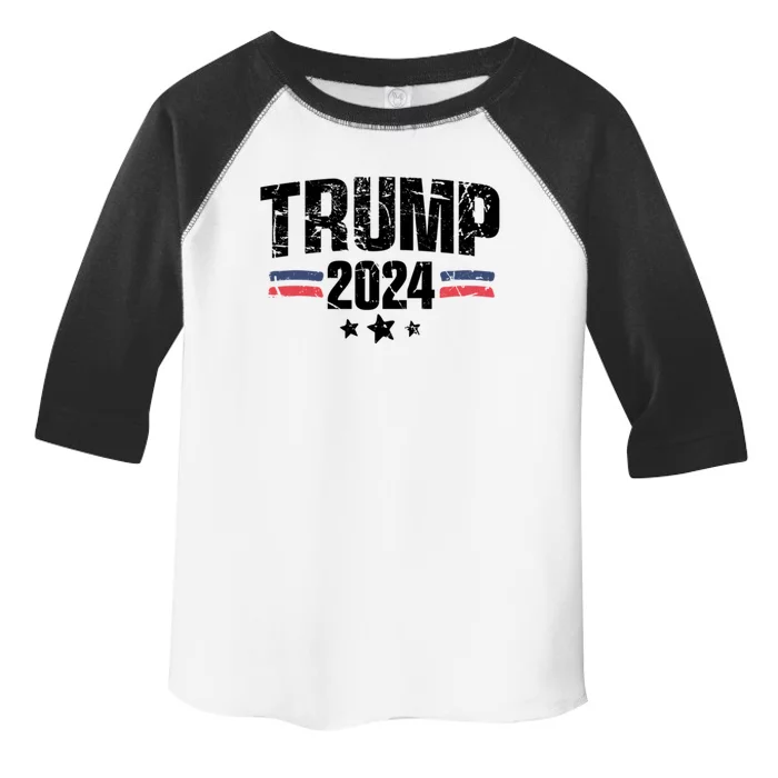 Two Sides IM Voting For The Felon Trump 2024 Us Elections Gift Toddler Fine Jersey T-Shirt