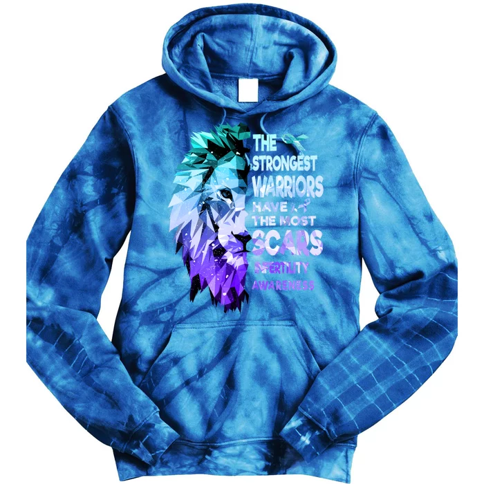 The Strongest Infertility Warriors Have The Most Scars Cute Gift Tie Dye Hoodie