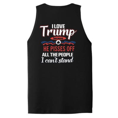 Trump Supporters I Love Trump He Pisses Off All The People I Can’t Stand PosiCharge Competitor Tank