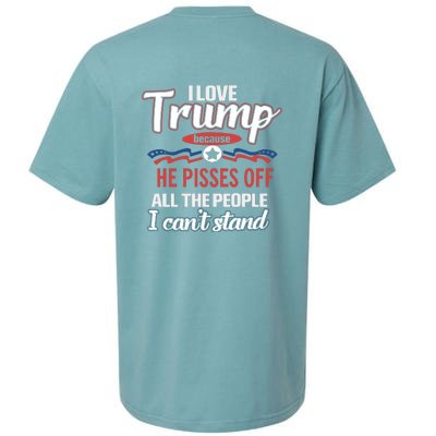 Trump Supporters I Love Trump He Pisses Off All The People I Can’t Stand Sueded Cloud Jersey T-Shirt