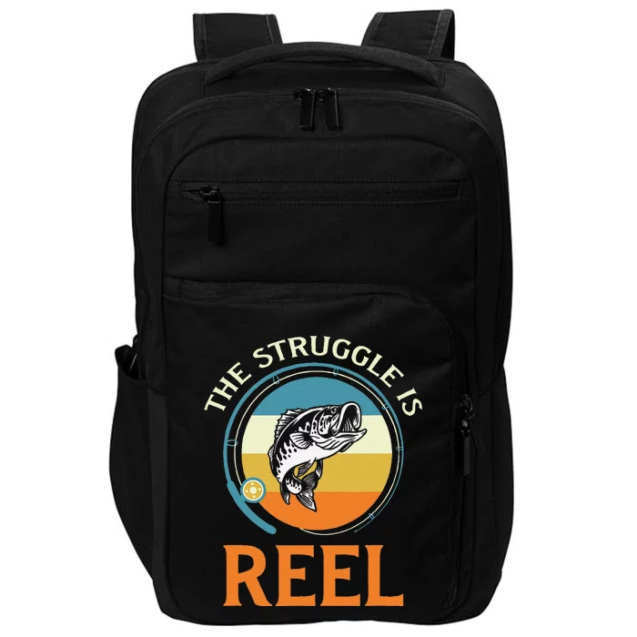 The Struggle Is Reel Bass Fishing Impact Tech Backpack