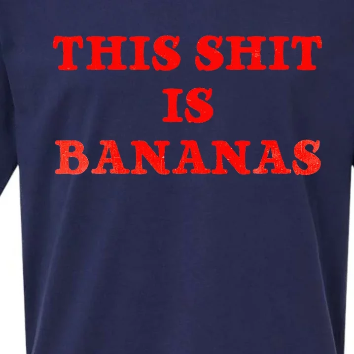 This Shit Is Bananas Retro Pop Music Sueded Cloud Jersey T-Shirt