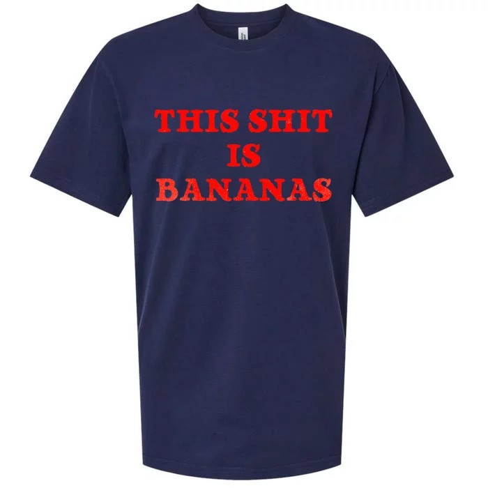 This Shit Is Bananas Retro Pop Music Sueded Cloud Jersey T-Shirt