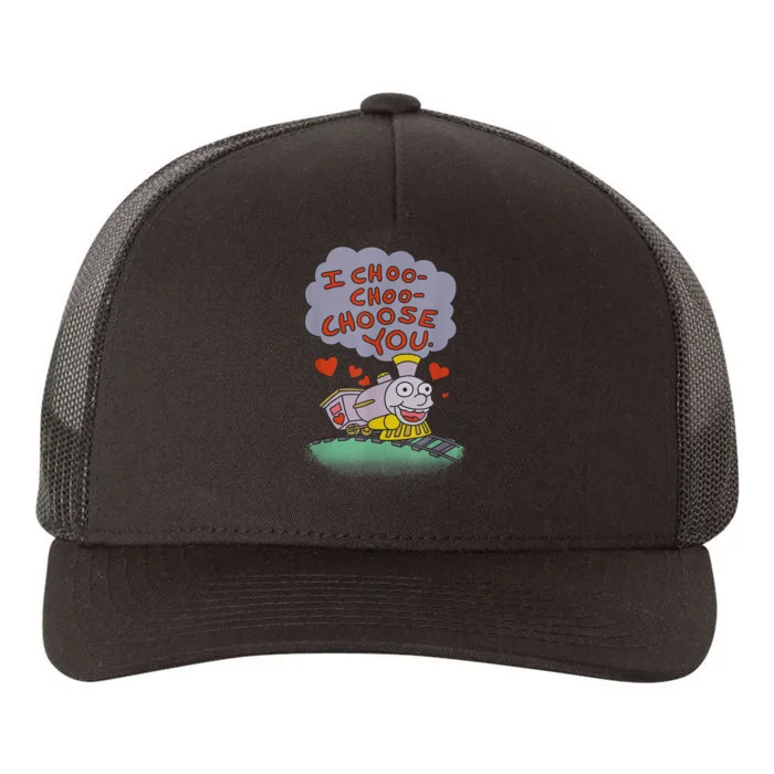 The Simpsons I Choo Choo Choose You Valentine's Day Card Yupoong Adult 5-Panel Trucker Hat