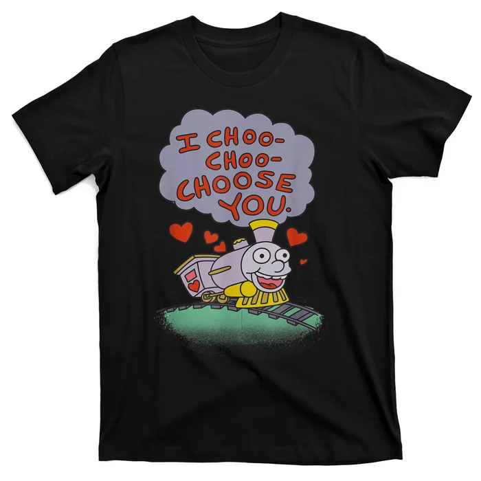 The Simpsons I Choo Choo Choose You Valentine's Day Card T-Shirt ...