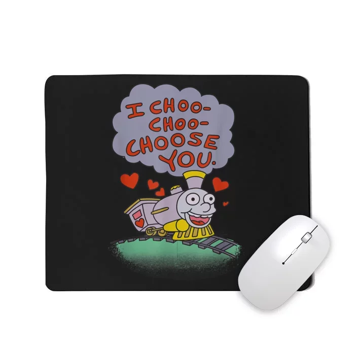 The Simpsons I Choo Choo Choose You Valentine's Day Card Mousepad